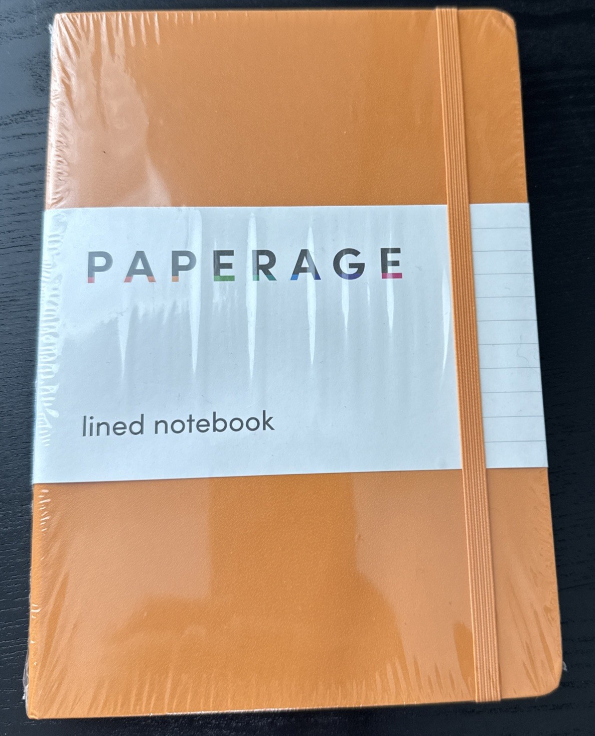 PAPERAGE Lined Journal Notebook, Sealed, Orange