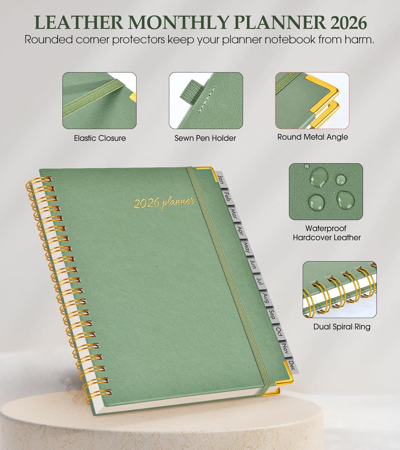 2026 Planner, Weekly and Monthly Calendar Planner from January 2026 – December 2