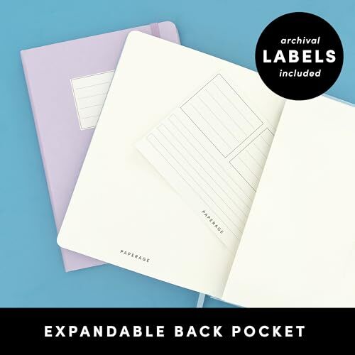 PAPERAGE Lined Journal Notebook, (Mustard Yellow), Assorted Styles , Colors