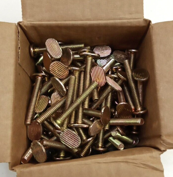 Gene Rich 19SNW 1/4″ x 1-3/4″ BP Steel Closet Bolts Nuts & Oval Washers 100 each