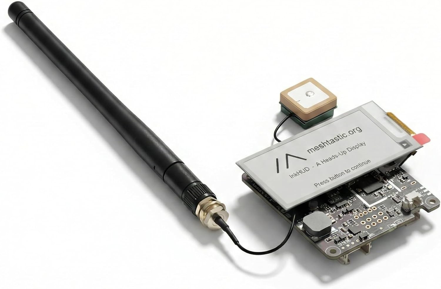 GPS Development Board w/ E-Ink Display for DIY Tracker and Location IoT Project