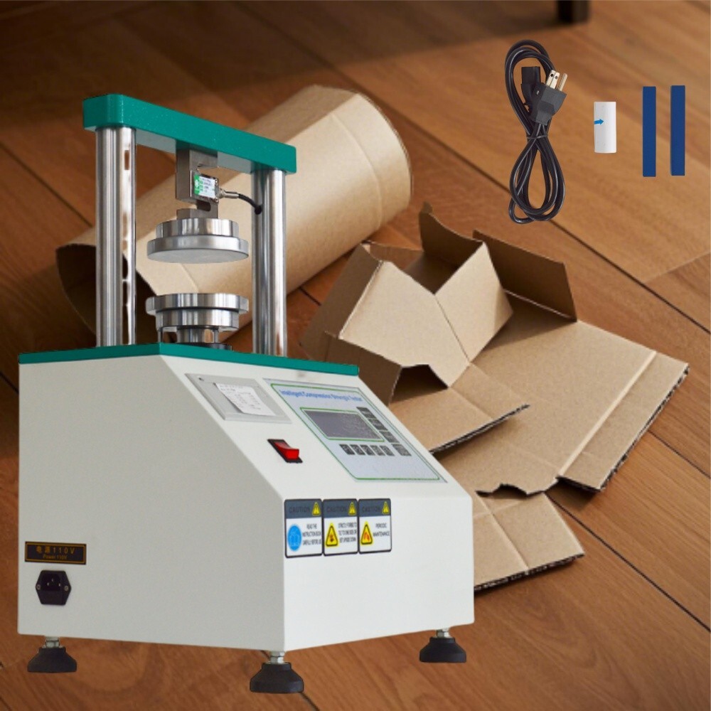 110V 200W Paper Breaking Strength Compression Tester Electronic Compression Test