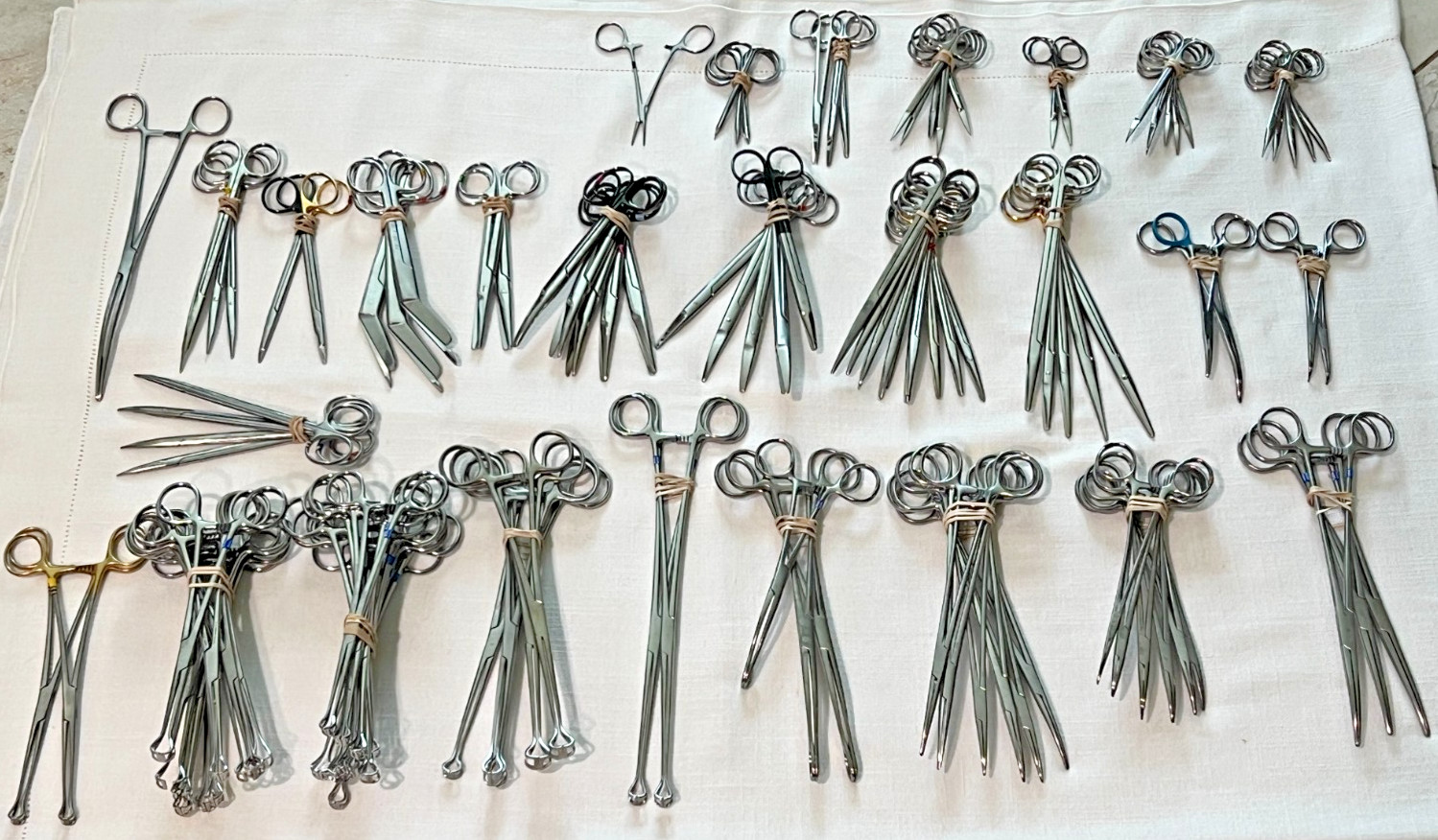 Assorted Lot of 119 Various Brand & Size Of OR Medical Surgical Instruments, S.S