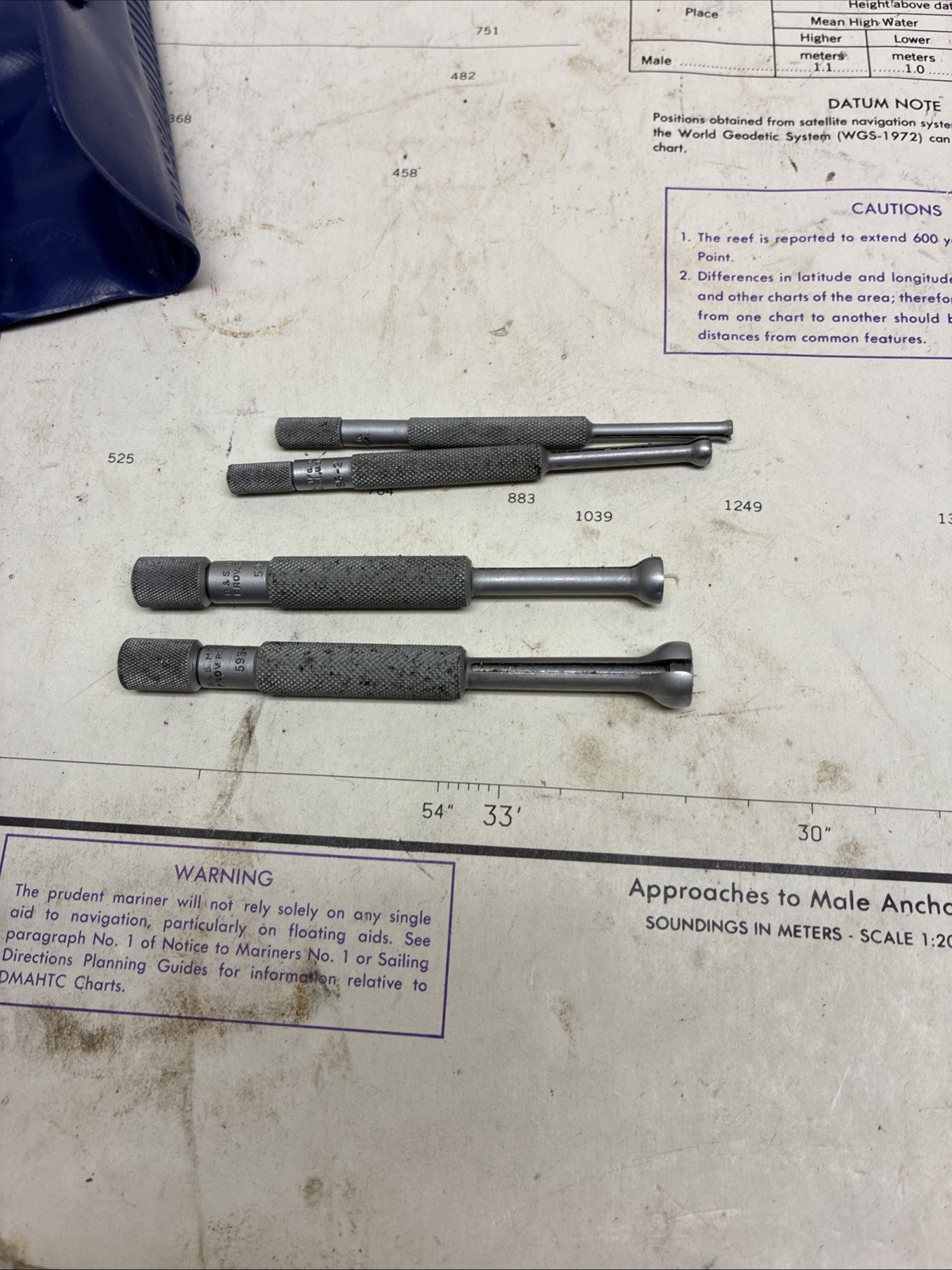 SMALL HOLE GAUGE SET – BROWN & SHARPE- .125-.500 – NO. 595