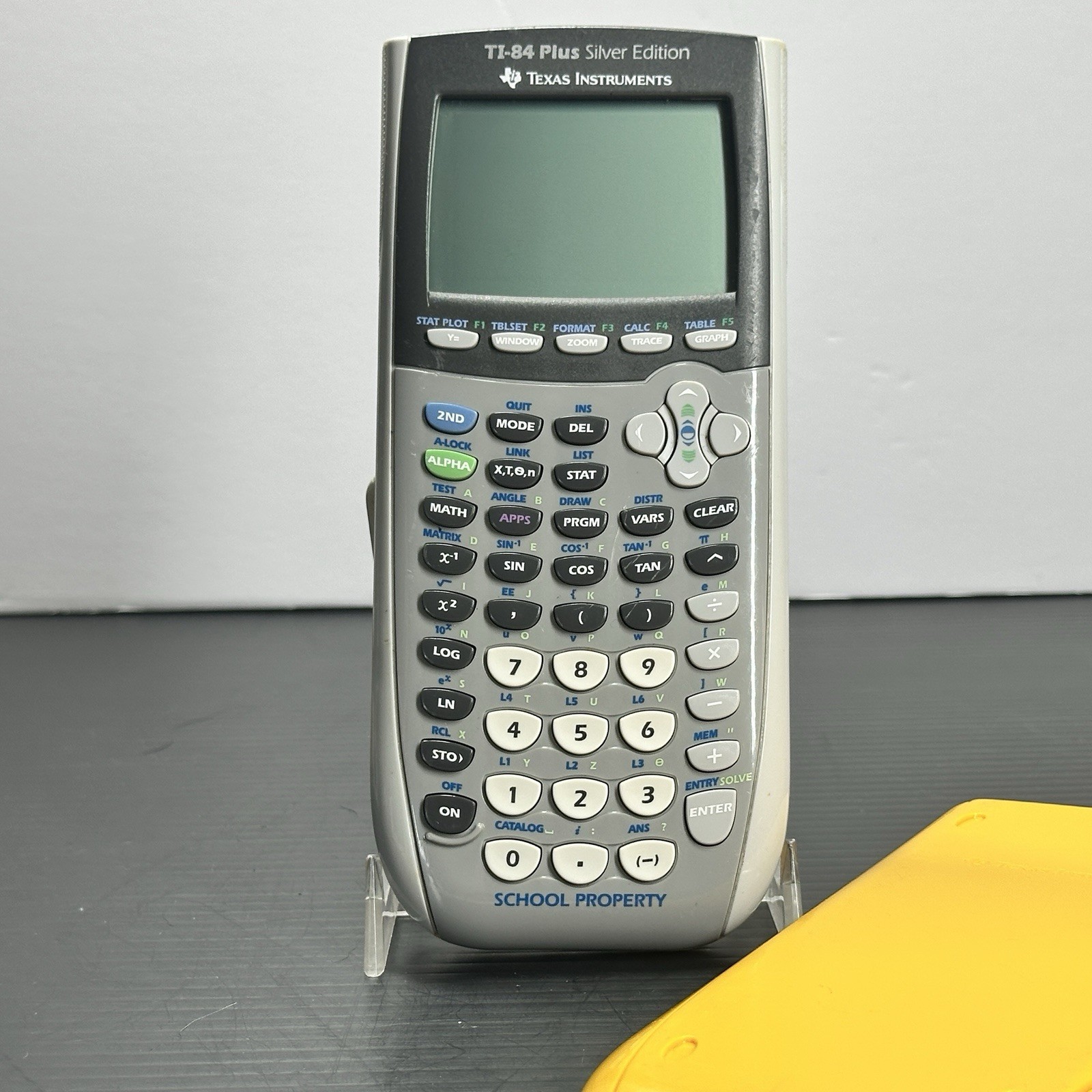 Texas Instruments TI-84 Plus Silver Edition w/Cover Black, Silver and Yellow