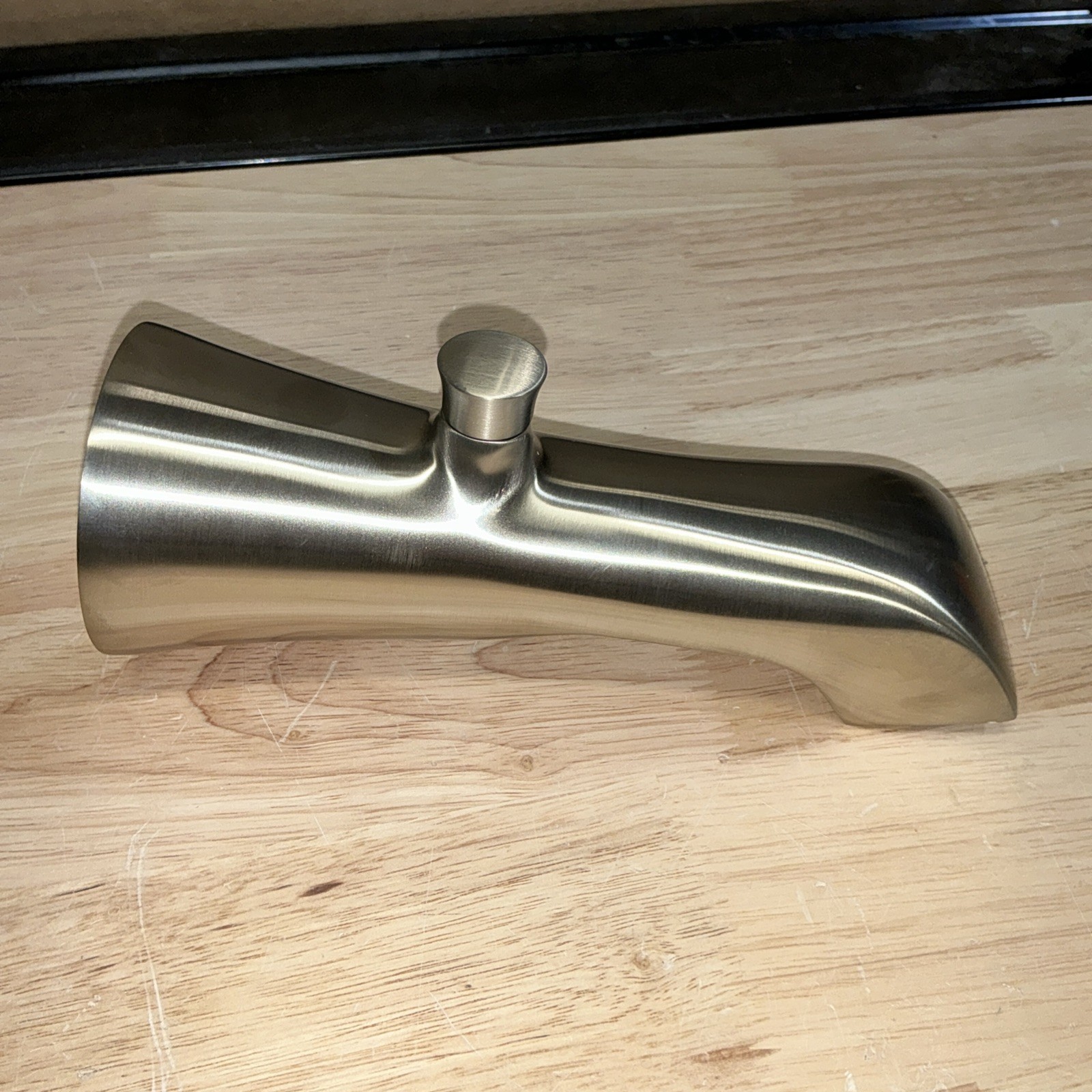 Moen Flara Diverter Tub Spout 8.125 In. Slip Fit Brushed Nickel