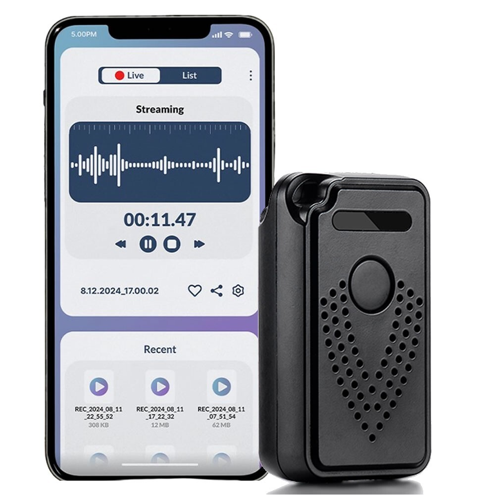 WiFi Voice Recorder Wireless Audio Recording Real Time Wifi Voice Recorder TC15