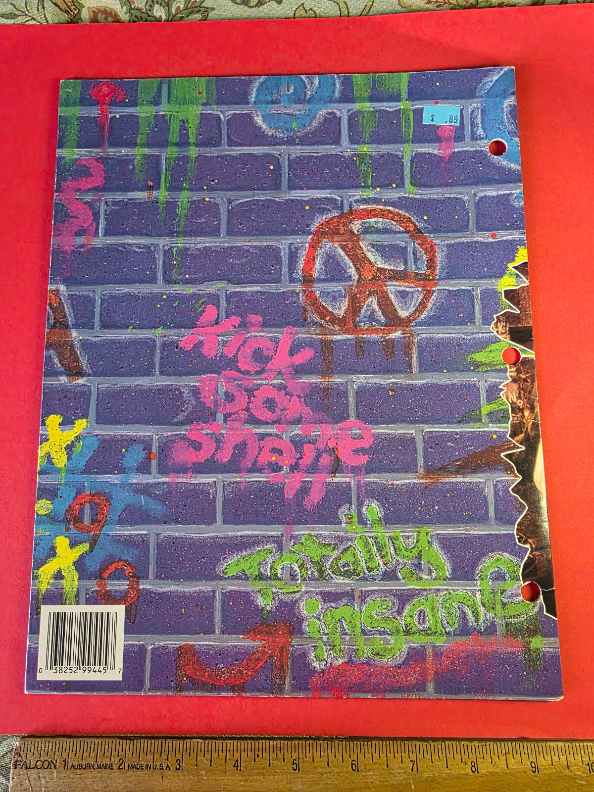 Vintage Teenage Mutant Ninja Turtles II Secret of Ooze Folder Portfolio 1991