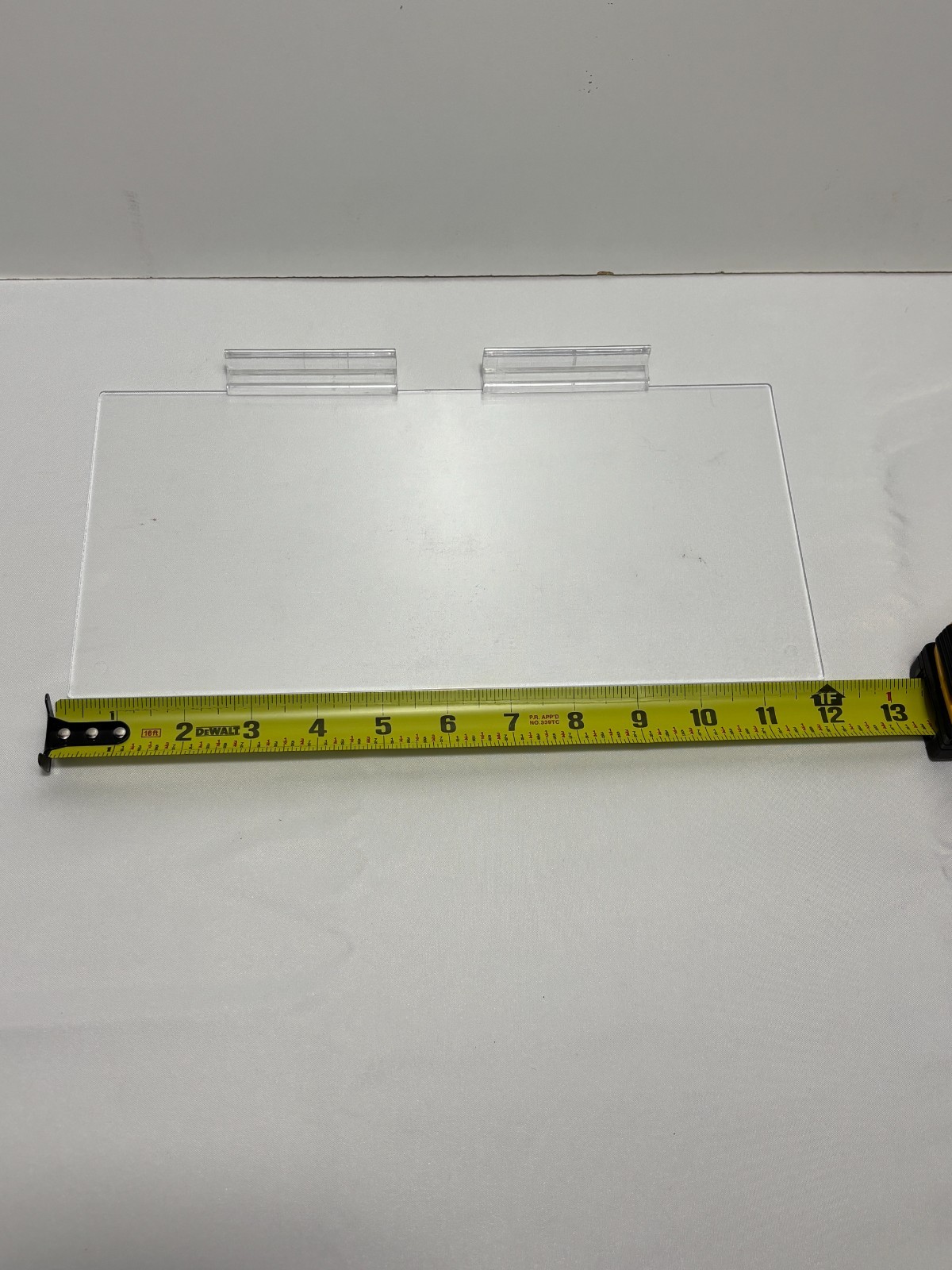 Lot of 45 Slatwall Shelves Shoe 12″ x 6″ Flat Styrene Clear Acrylic Slats