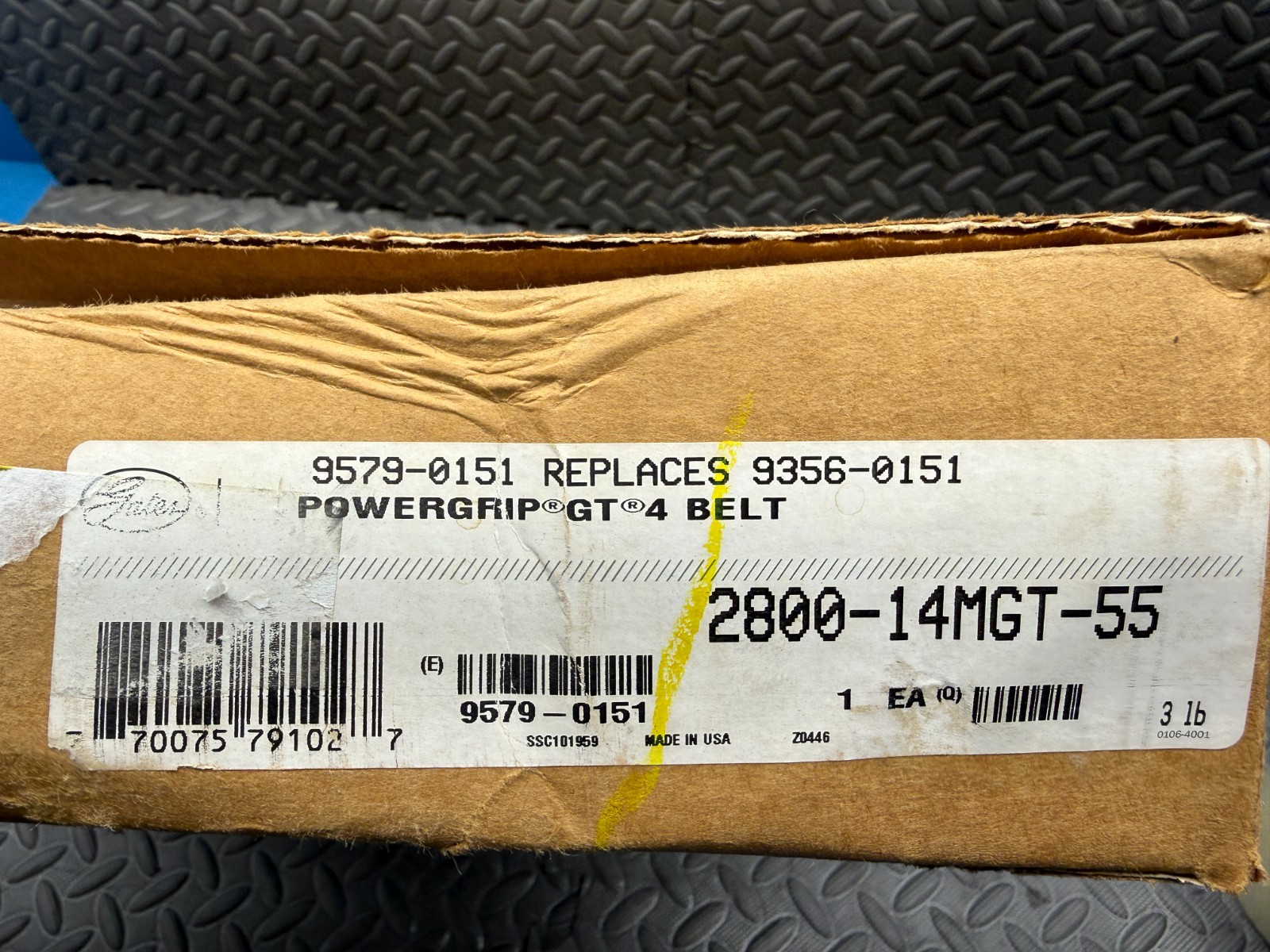 Gates 2800-14MGT-55 PowerGrip GT4 Twin Power Belt 9579-0151