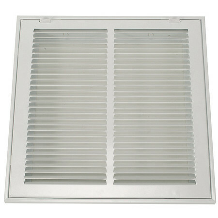 Zoro Select 4Jrt5 Filtered Return Air Grille , 14 X 20 , White , Steel