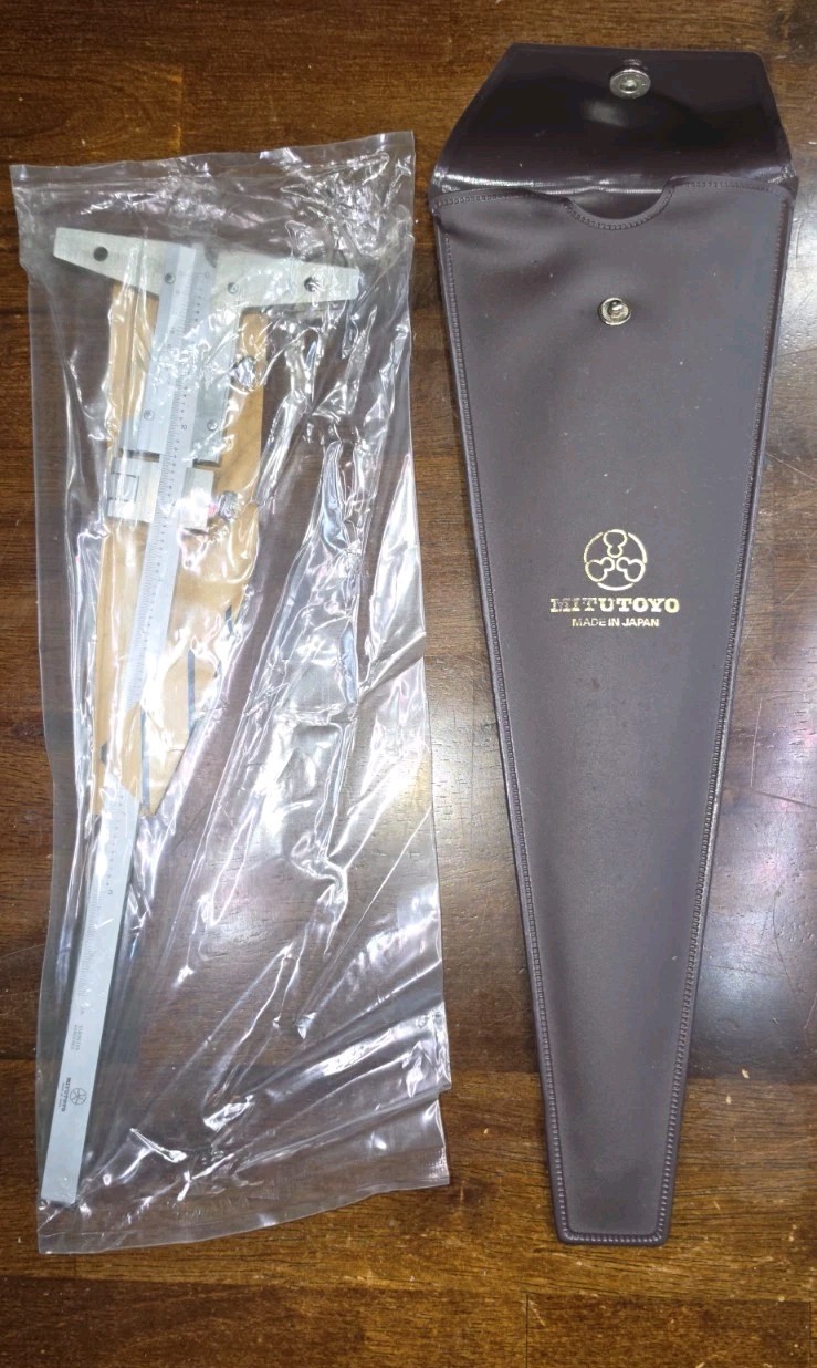 Mitutoyo Vernier Depth Gauge 0 To 8 Inch With 1/1000 In Adjustments With Case