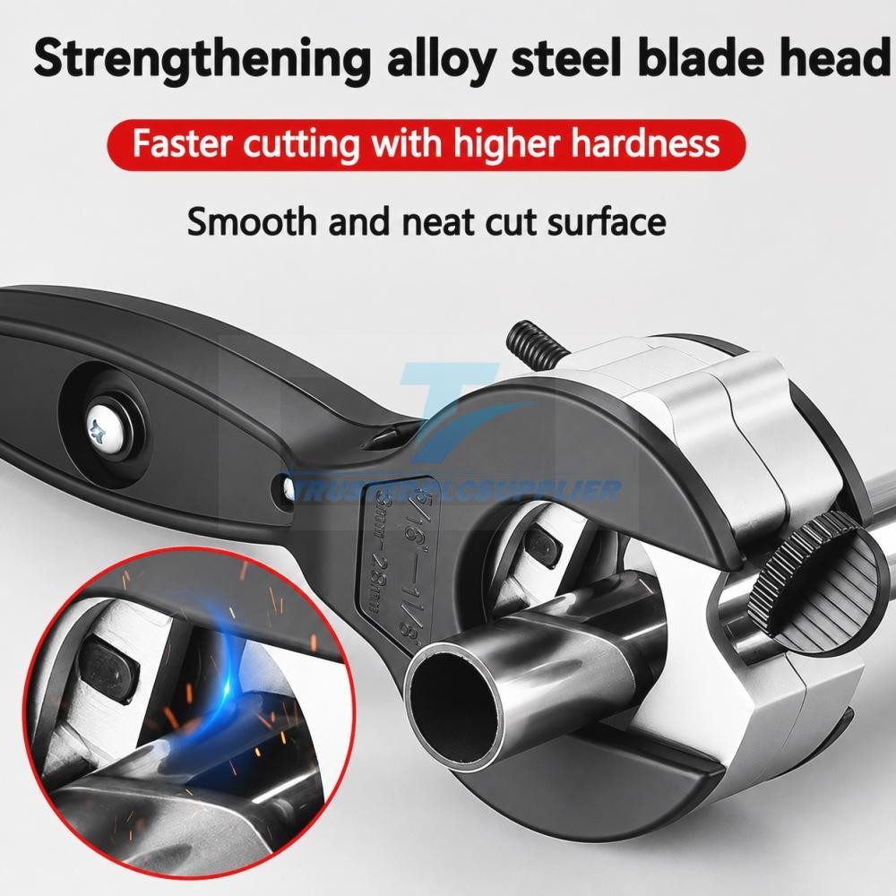 Heavy Duty Ratchet Pipe Cutter Tool for Cutting PVC PPR PE Copper Steel Metal