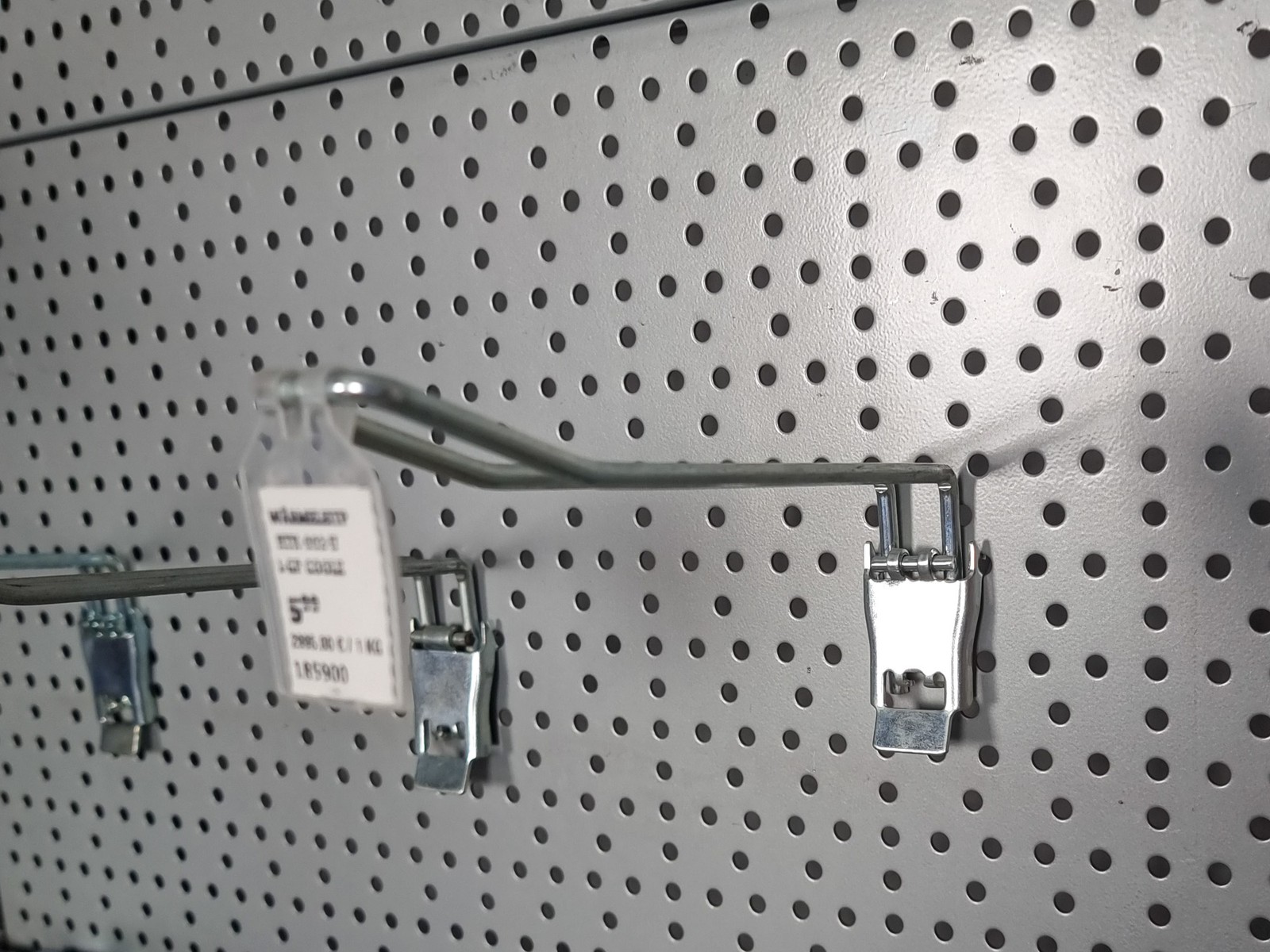 Sales Shelf Metal Shelf Supermarket Shelf Wall Shelf 290 x 100 cm incl. Hooks Kiosk