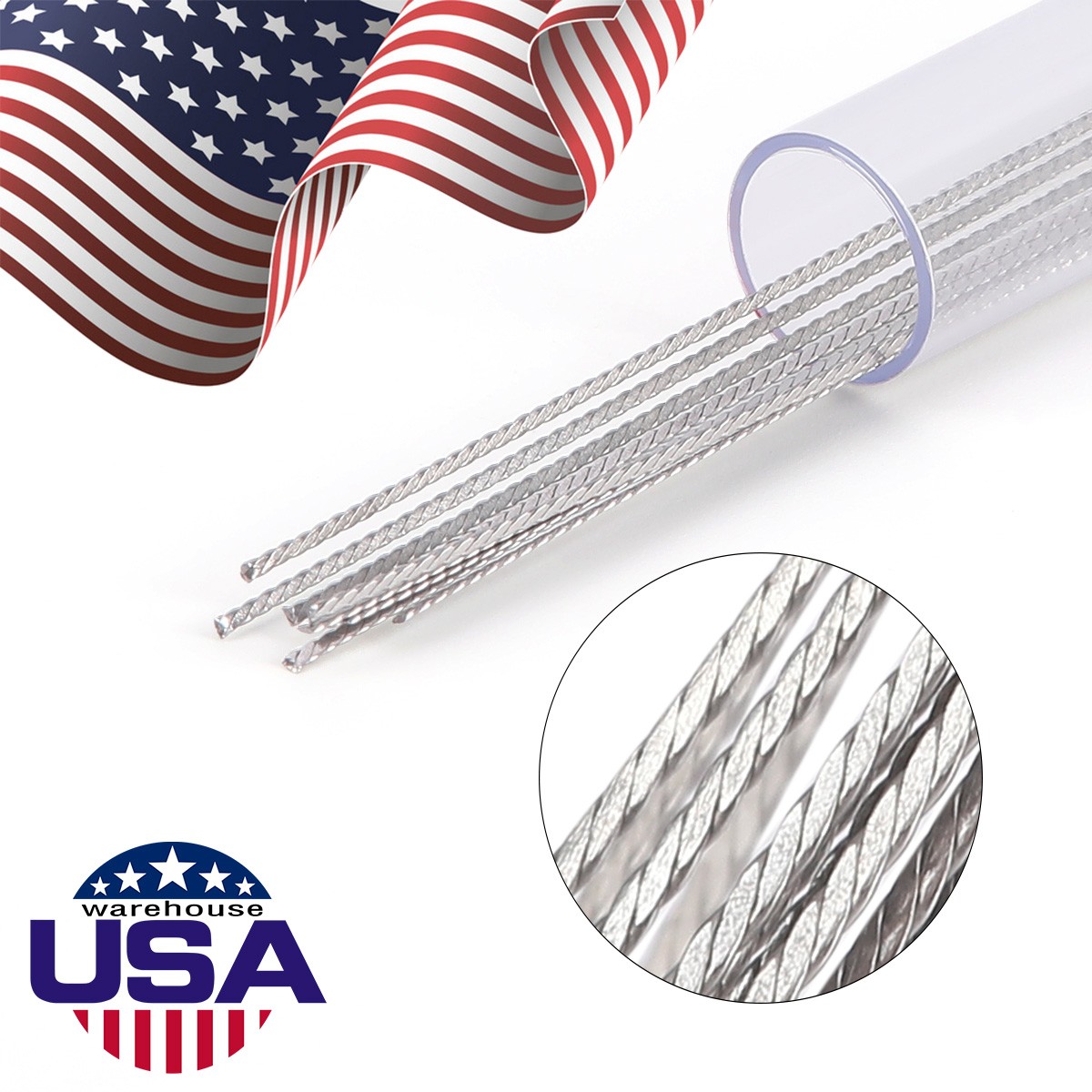 Orthodontic Lingual Retainer Wire Stainless Steel Flat Straight Twist Dental Kit