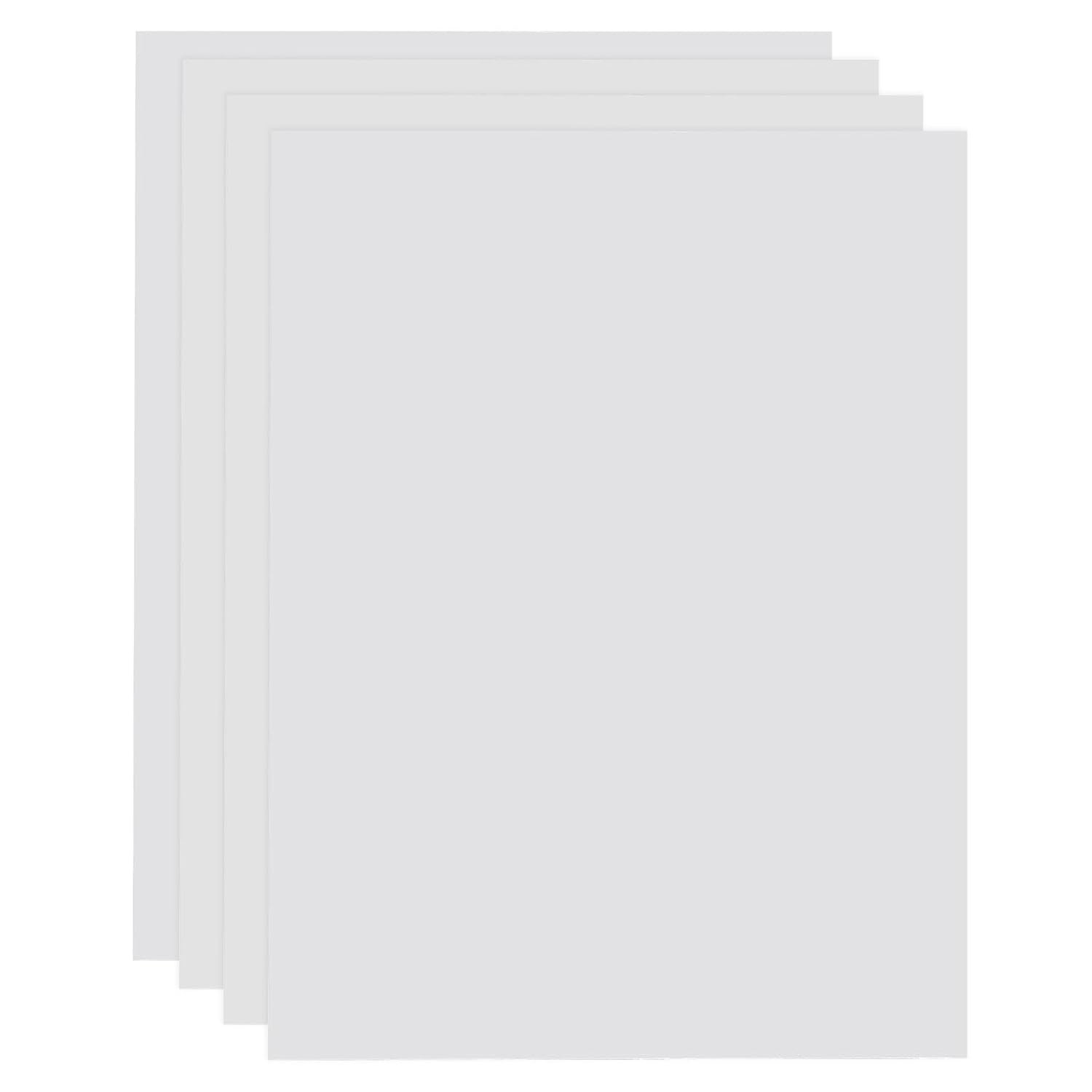 4 Pack ABS Plastic Sheet, 0.02″ Thick 8″x12″ Flexible Hard Plastic Sheet, Heat M