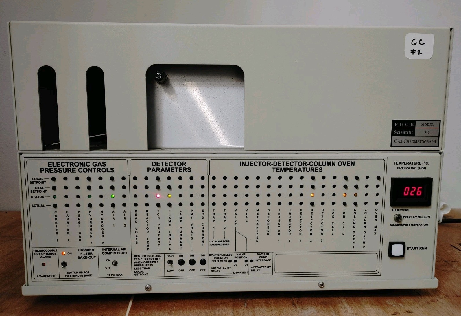 Buck Scientific Model 910 8610C Compact Gas Chromatograph #2