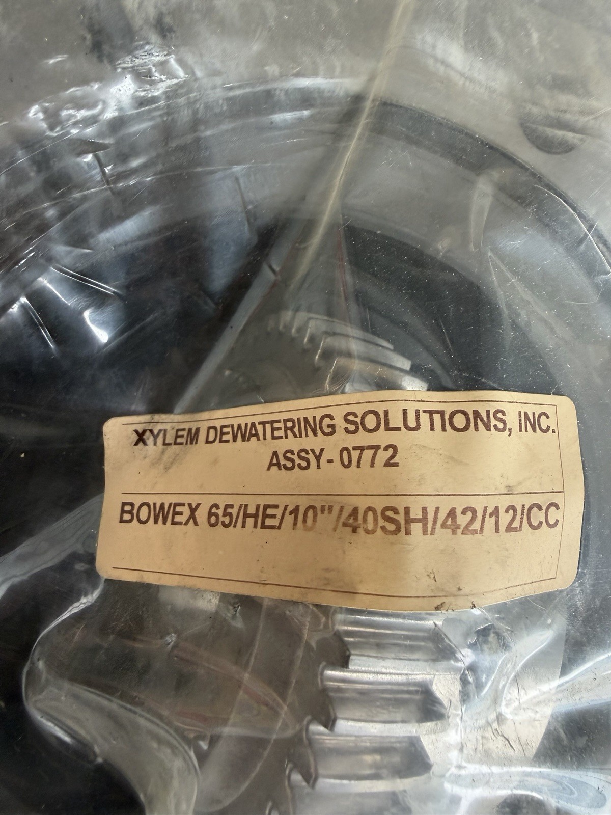 BoWex Elastic Flange and Sprocket 65 HE 10” 40SH 42 12 CC, Xylem Dewatering
