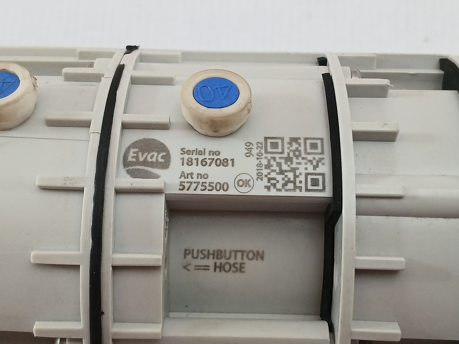 EVAC 5775500 Toilet Flush Control Mechanism