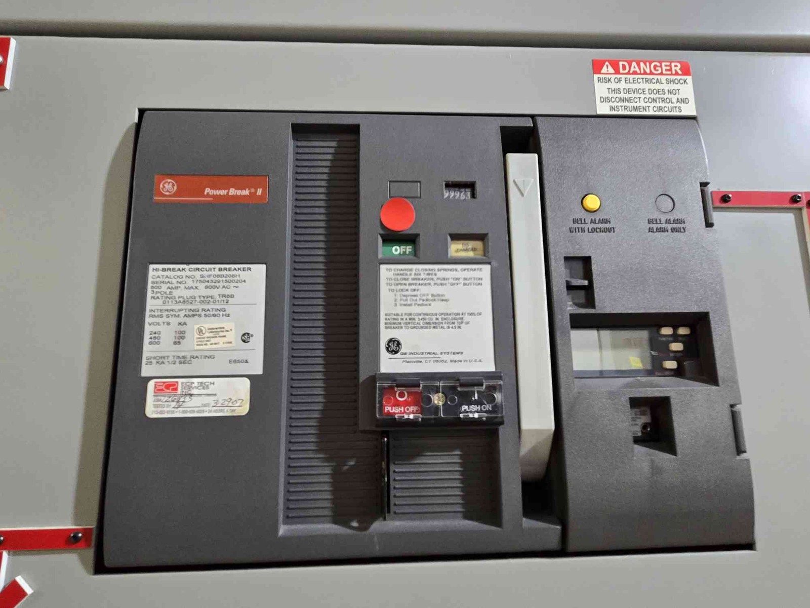 4000A GE Power Break II Switchgear Dual SSD 4000A Main & 14 SHF 800A Sub Feeds