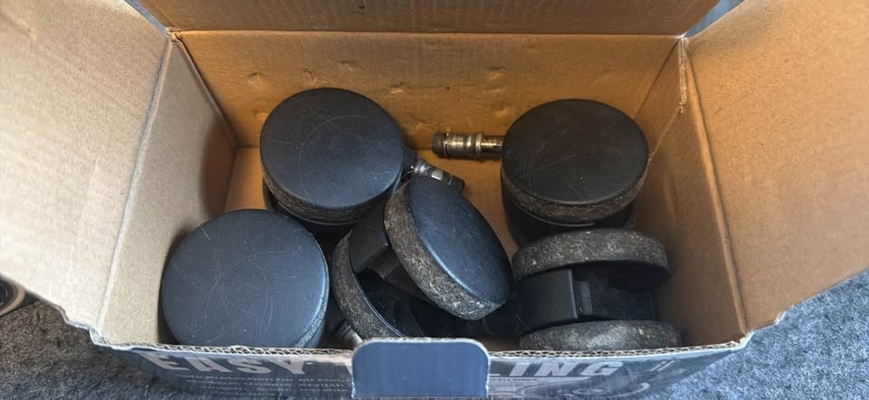 OEM Herman Miller C7 2.5-Inch Hard Floor/Carpet Casters for Aeron, Setu, Eames