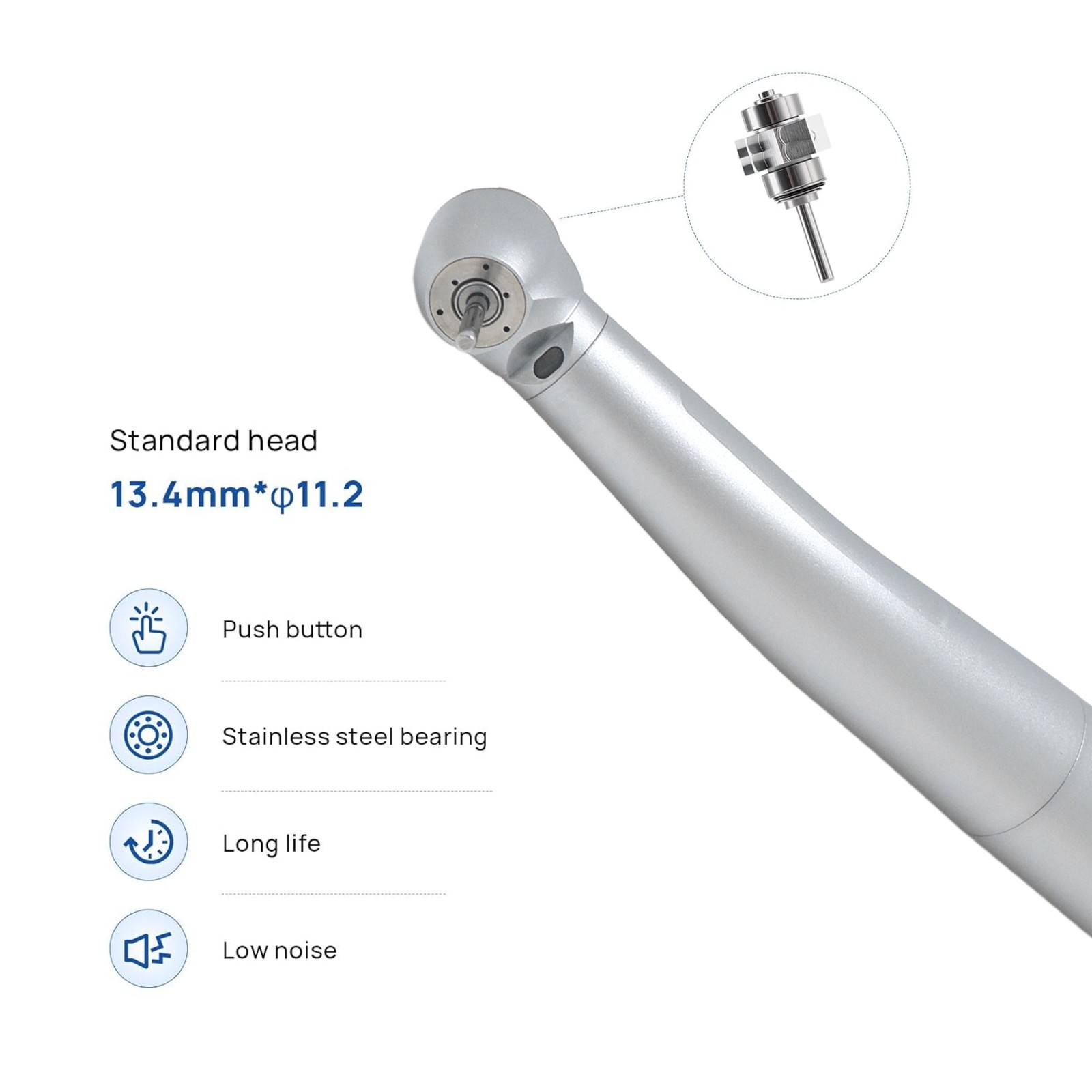 COXO CX207-G Dental Fiber Optic High Speed Air Turbine Handpiece KaVo H16-KSPQ
