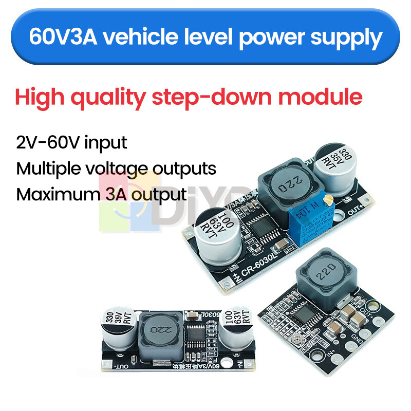 DC 2-60V to 2-34V Step Down Buck Voltage Regulator Power Adapter Converter