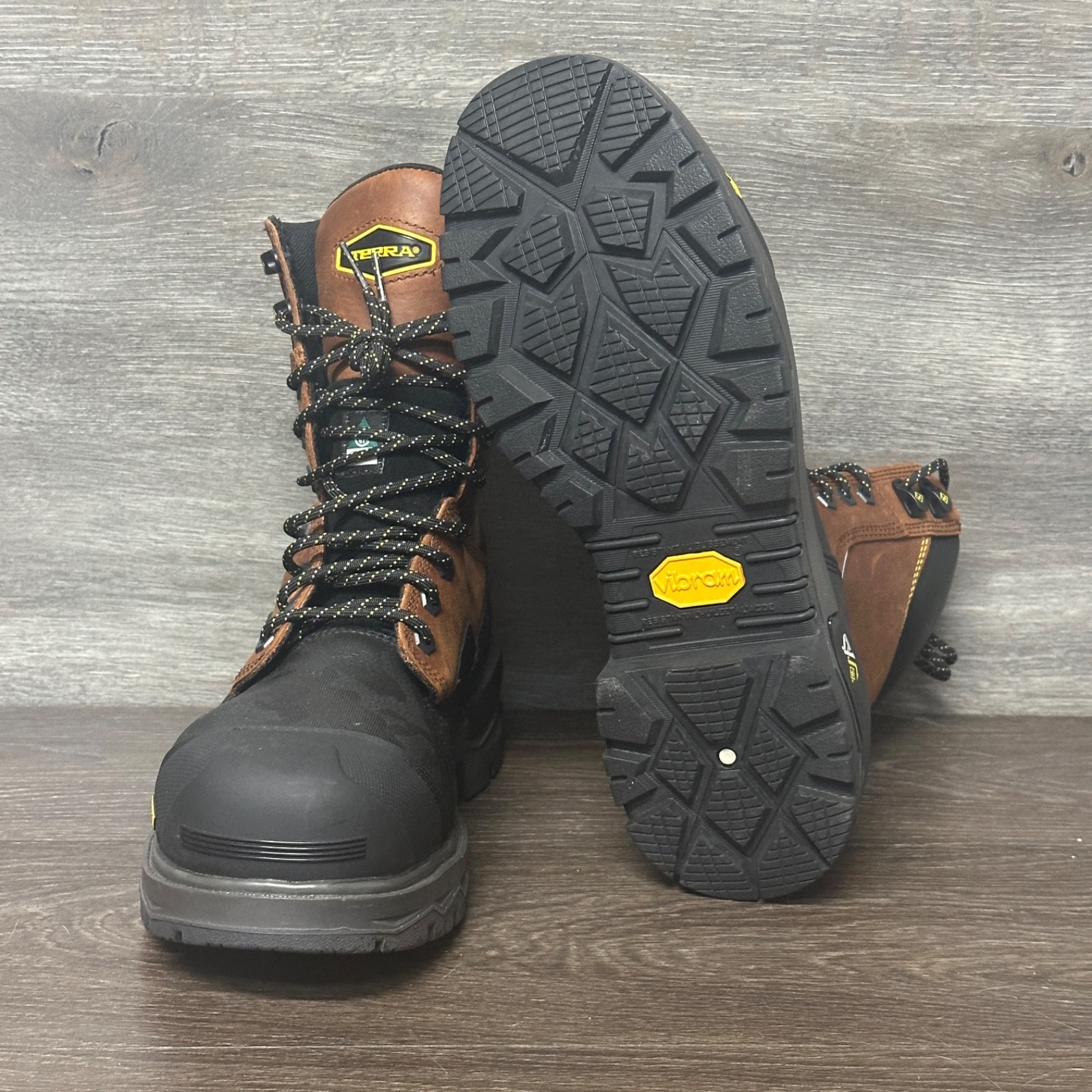 Terra Gantry 8″ Lace-up Waterproof Composite Toe Work Boots Men’s Sz 11.5