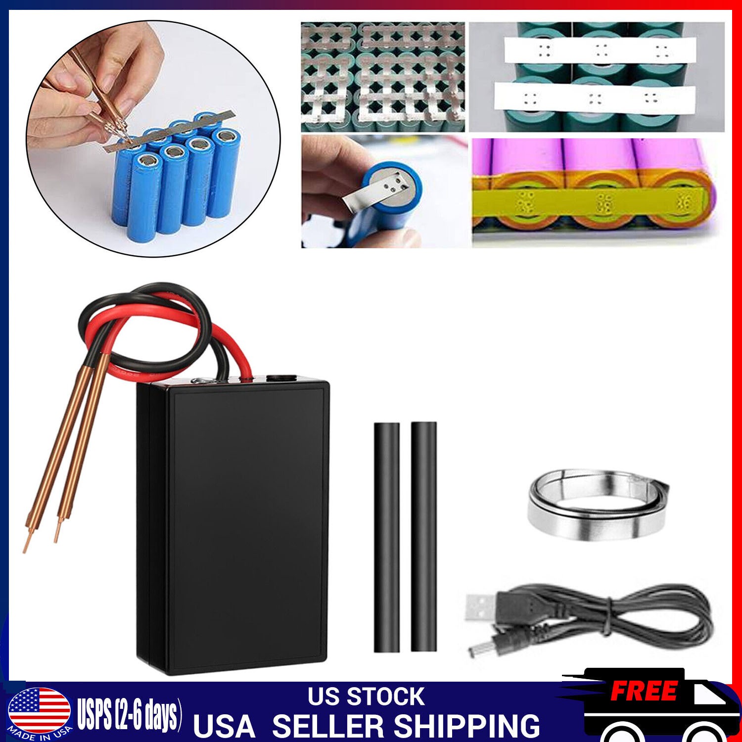 Mini DIY Spot Welder Machine 6 Gears For 18650 Battery Welding Tool Kit Portable
