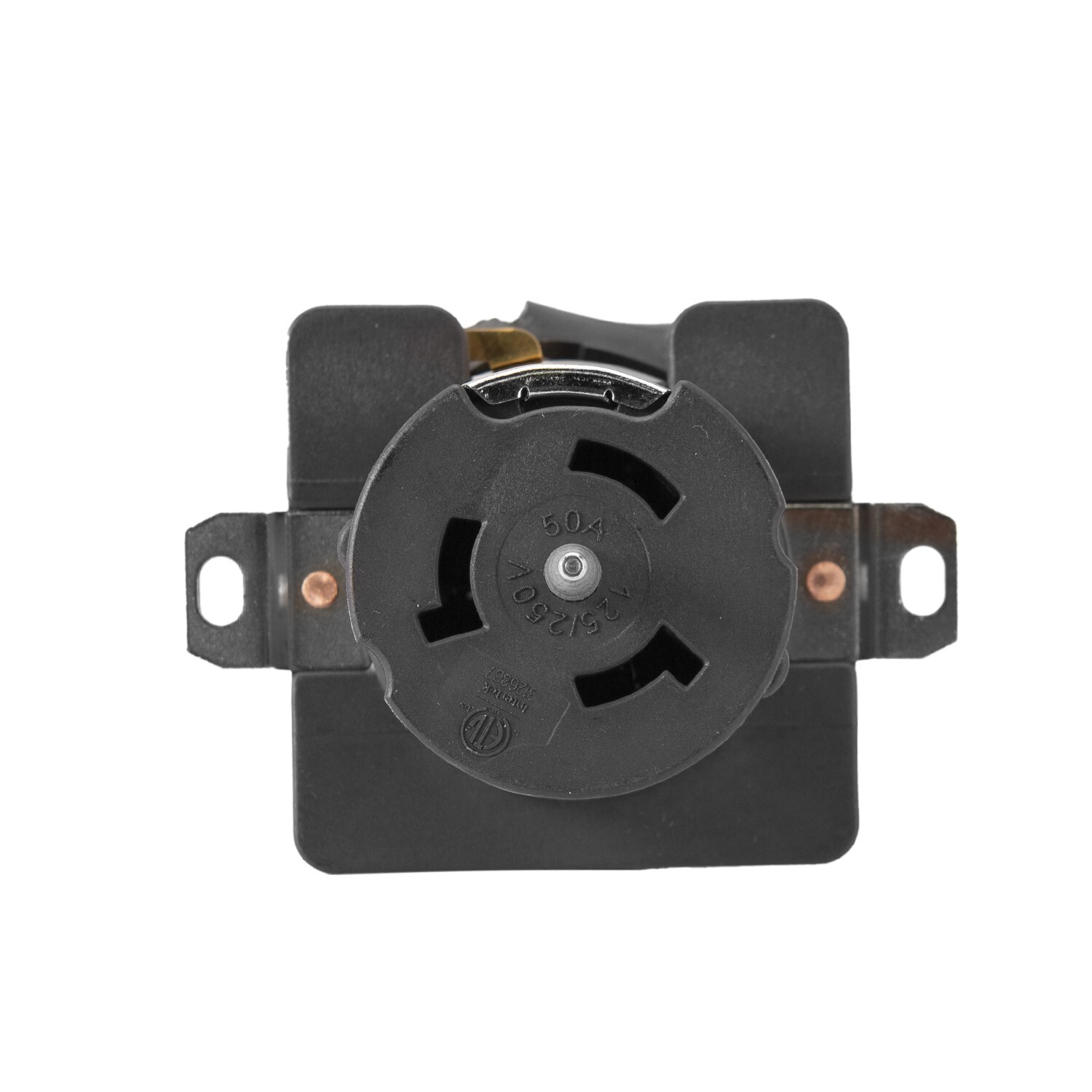 50Amp SS2-50R locking connector with Pin, 50Amp 125/250V Female, Black