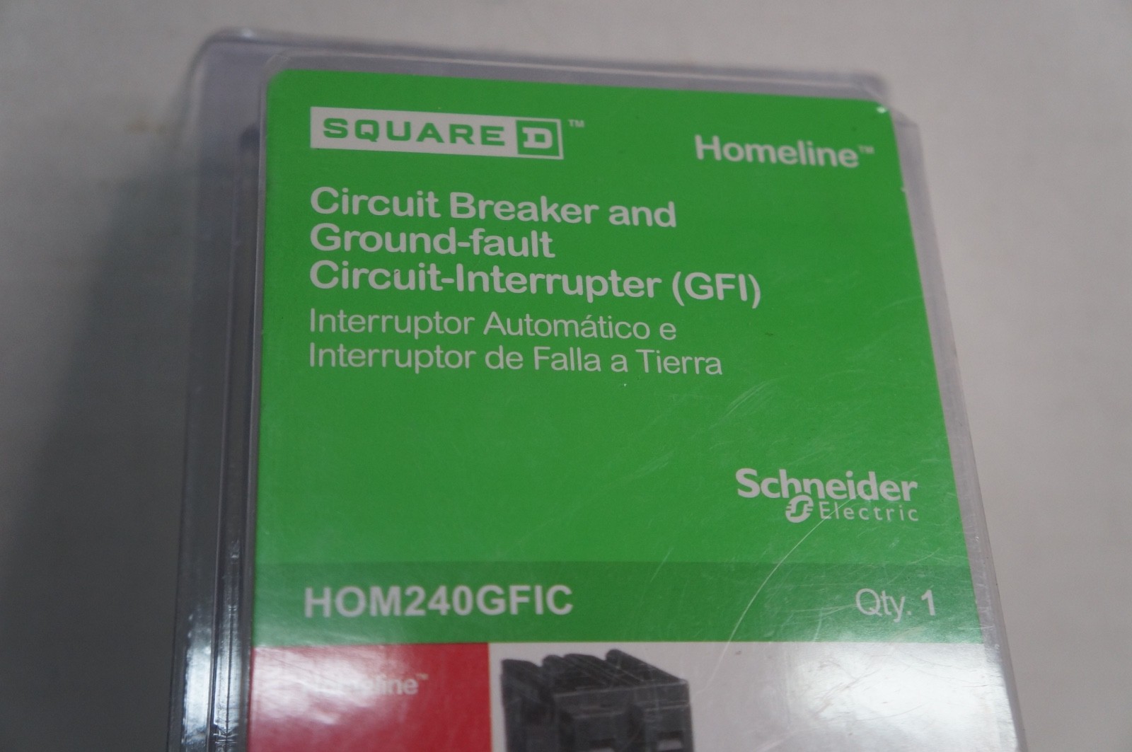 Square D HOM240GFIC Circuit Breaker & Ground- Fault Interrupter