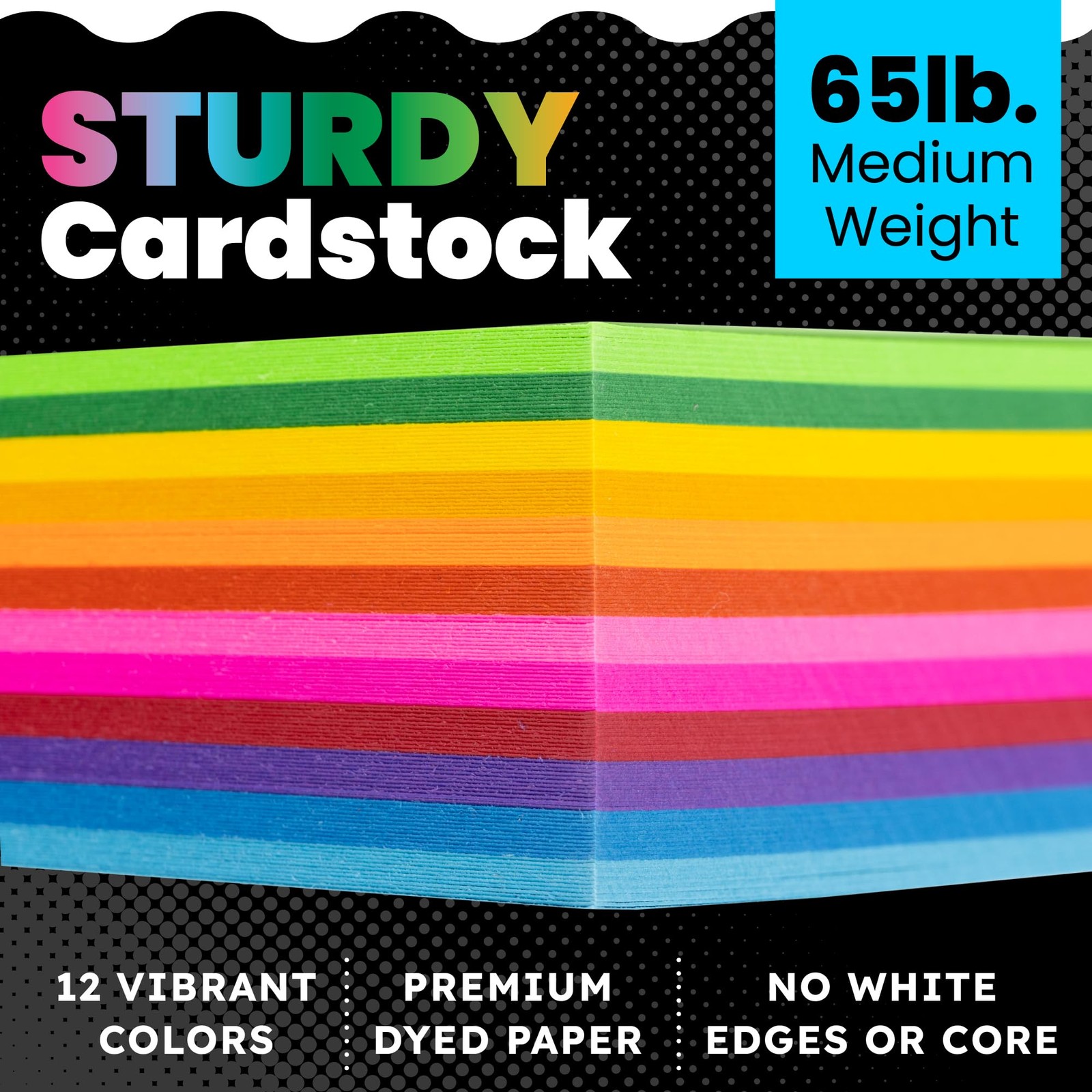 Hygloss bright colored cardstock – 8.5 x 11 Inch, 12 Assorted Colors