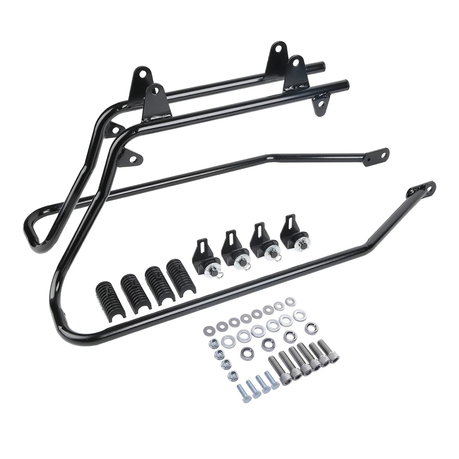 BriSunshine Hard Saddlebag Saddle bag Conversion Brackets For Harley Softail