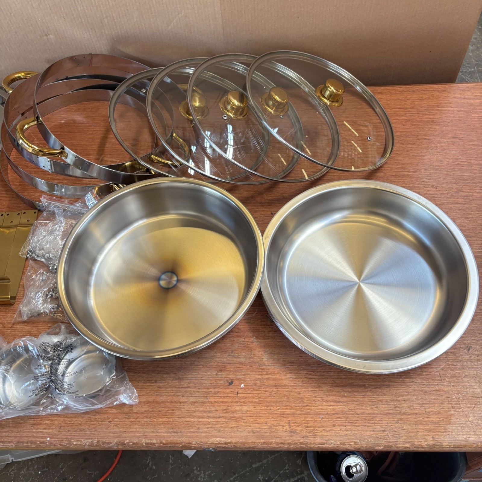 5QT 4 Packs Chafing Dish Buffet Set