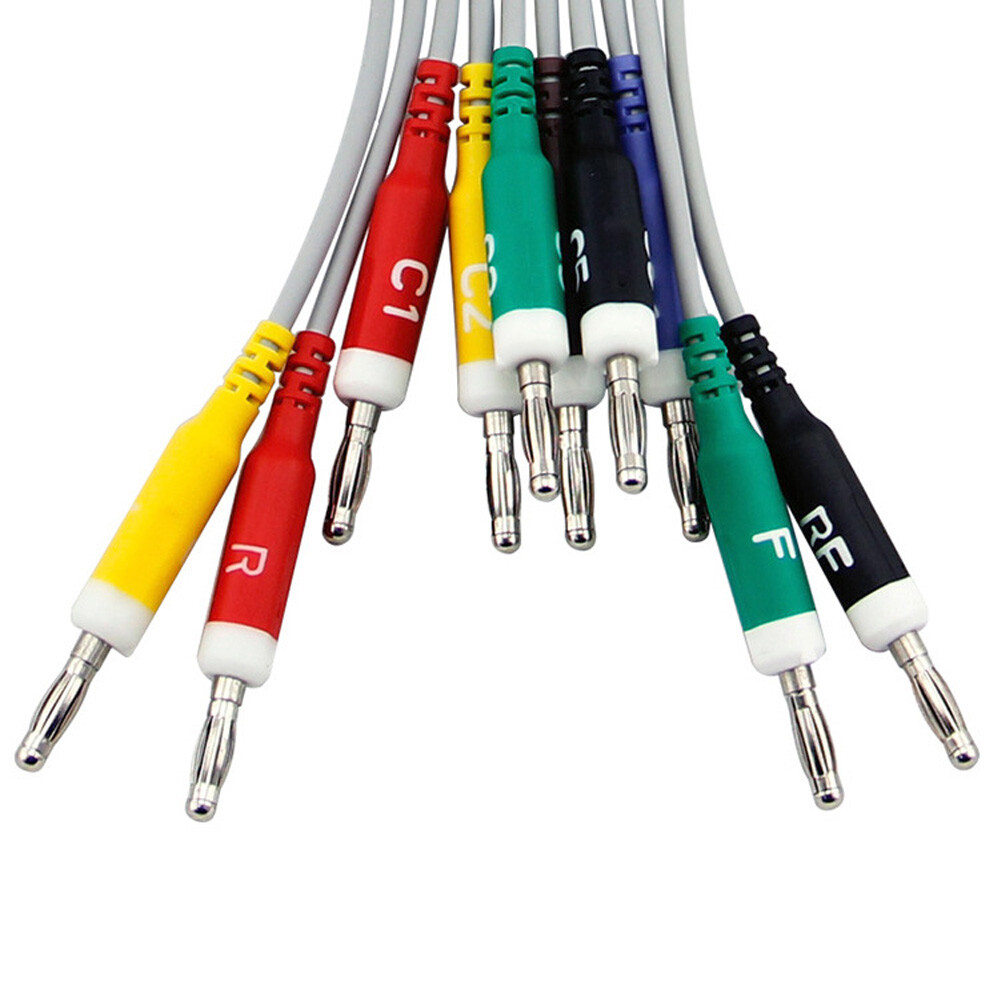 Fit For Nihon Kohden 10leads ECG EKG Cable banana 4.0 15pin Connector