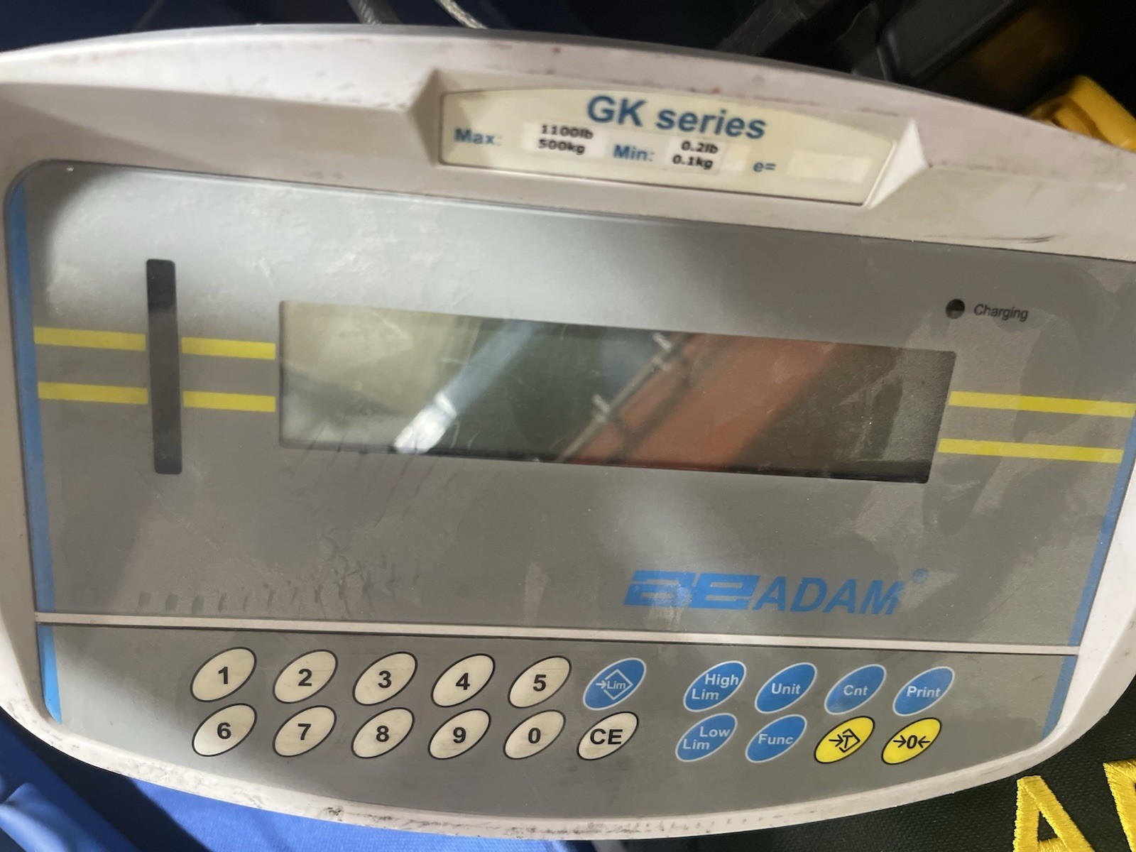 ADAM EQUIPMENT PTM 500 DRUM AND WHEELCHAIR PLATFORM SCALE WITH GK-A INDICATOR