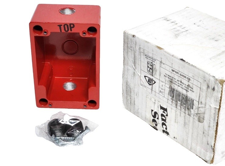 GE SECURITY WEATHER & EXPLOSION PROOF MANUAL STATION BACK-BOX FOR MPSR1-S45W-GE.