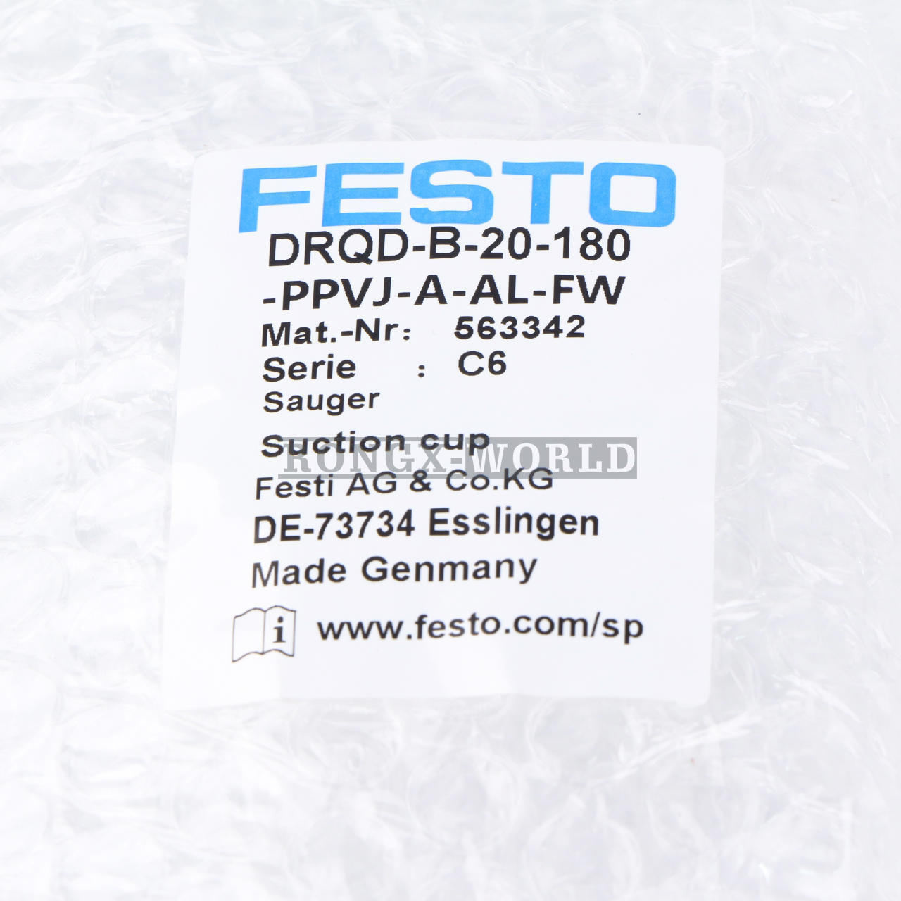 New In Box FESTO DRQD-B-20-180-PPVJ-A-AL-FW (563342) Twin-piston Cylinder