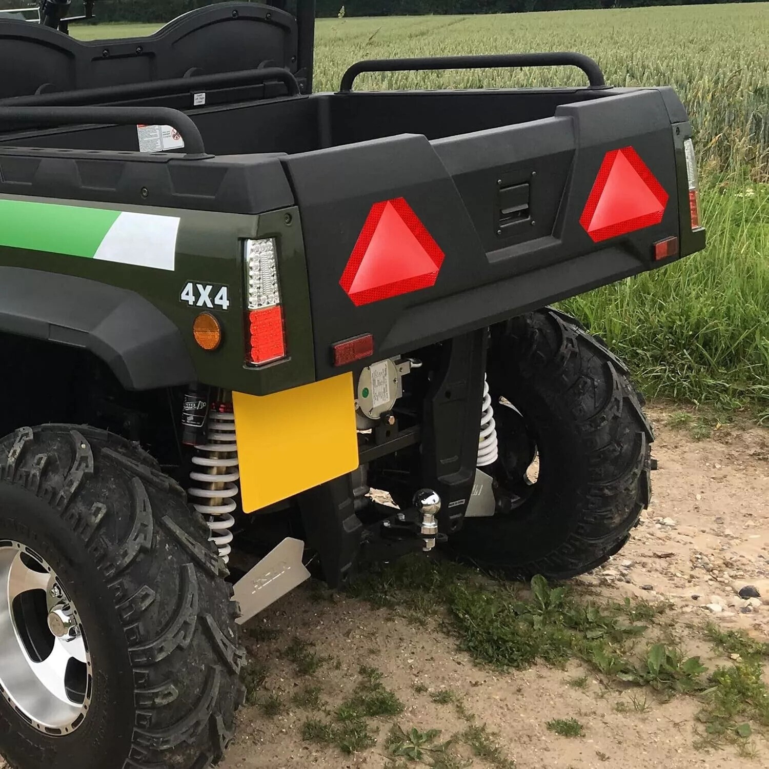 Reflective Slow Vehicle Sign 14″x16″ Safety Triangle Golf Cart,Tractor, UTV