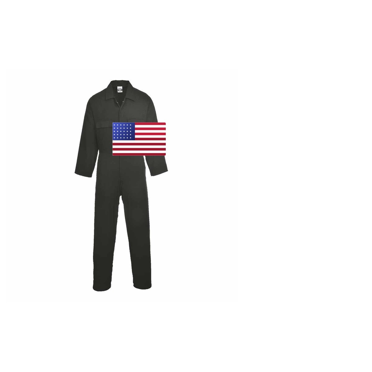 Portwest S998 Euro Cotton Work Coverall Concealed Stud Machine Washable