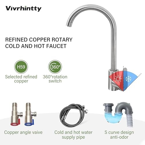 Free Standing Kitchen Utility Sink with Workbench & Accessory Set, Stainless