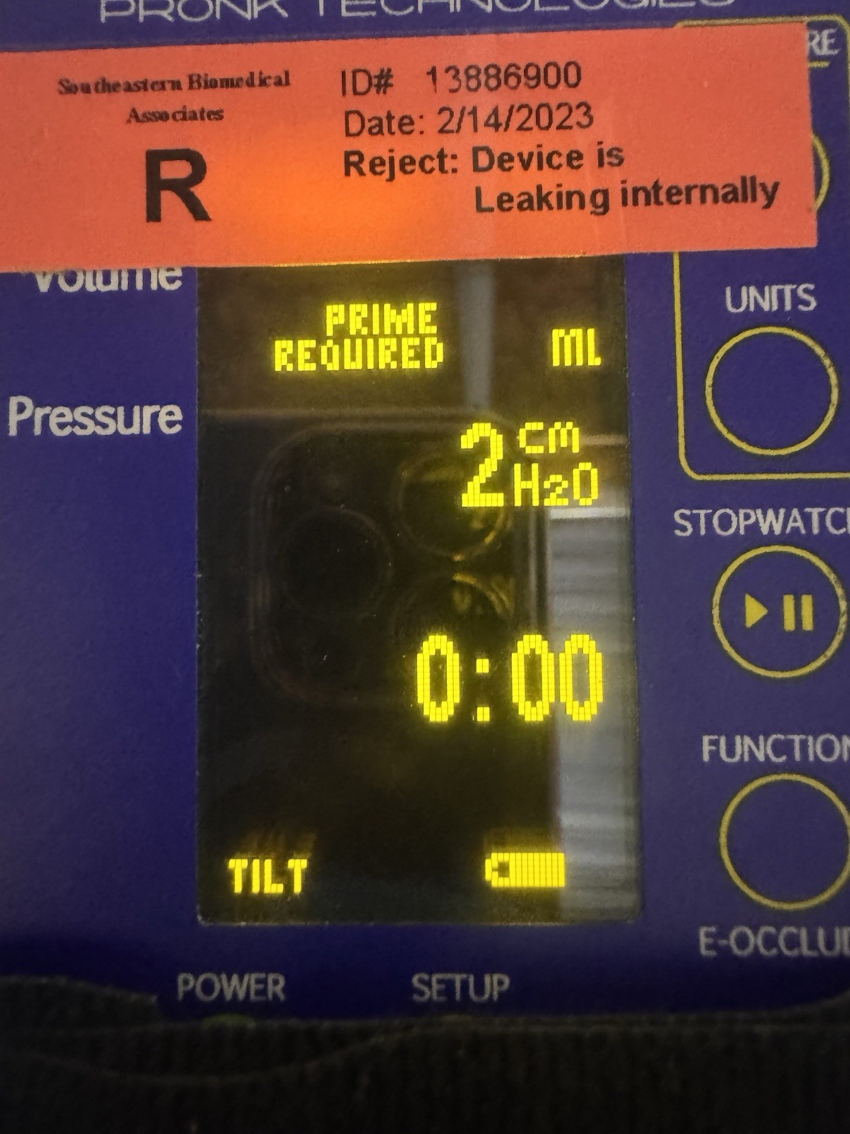 Pronk Technologies FlowTrax Mobilize FT-2-M, Analyzer. Untested