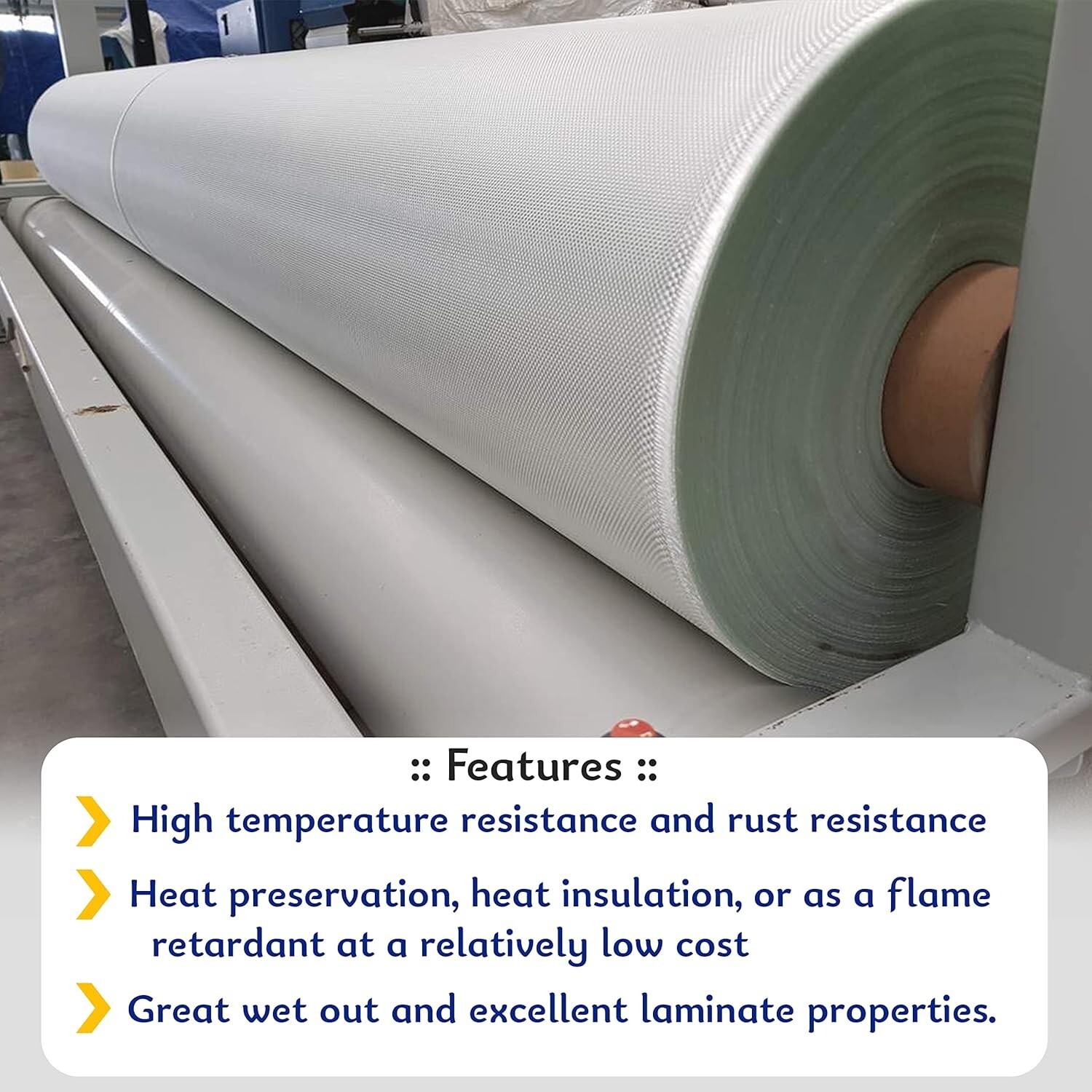 Fiberglass Mat Woven Roving Cloth 6 Oz, 18′ Long x 50″ wide Fiberglass Cloth