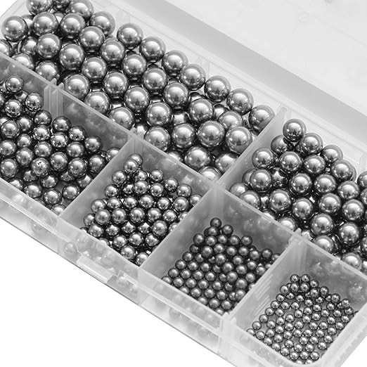HFS(R) Bearing Balls Assortment Kit Bearing Steel 6 Sizes Auto Parts 600pcs