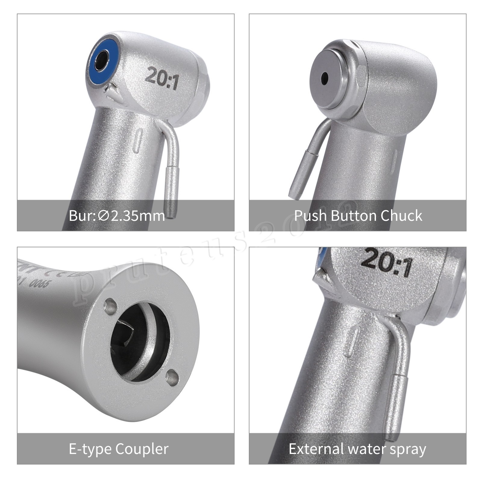 Dental Implant 20:1 Contra Angle Handpiece For All ISO E-Type Connector