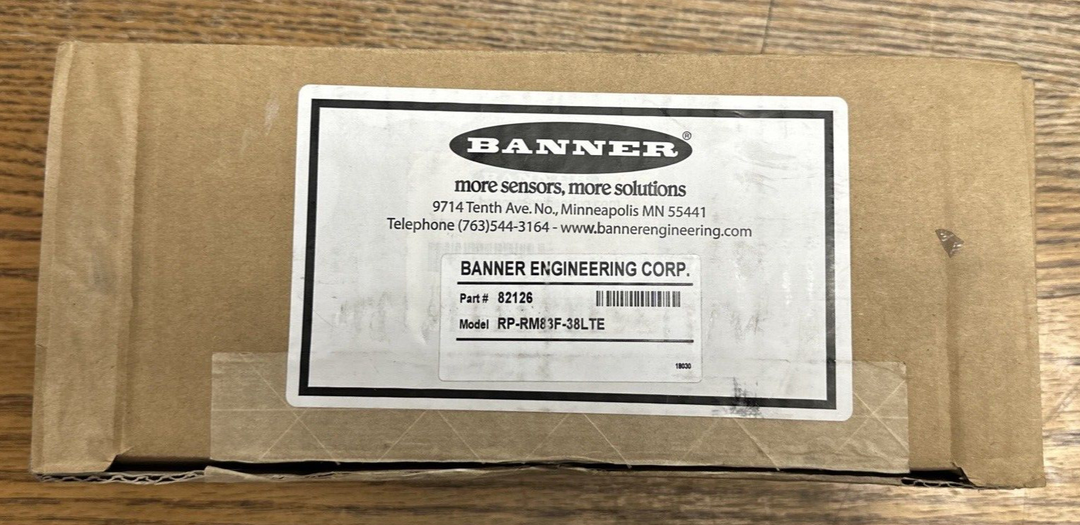 BANNER RP-RM83F-38LTE ROPE PULL WITH EMERGENCY STOP 82126 **NEW-IN BOX**