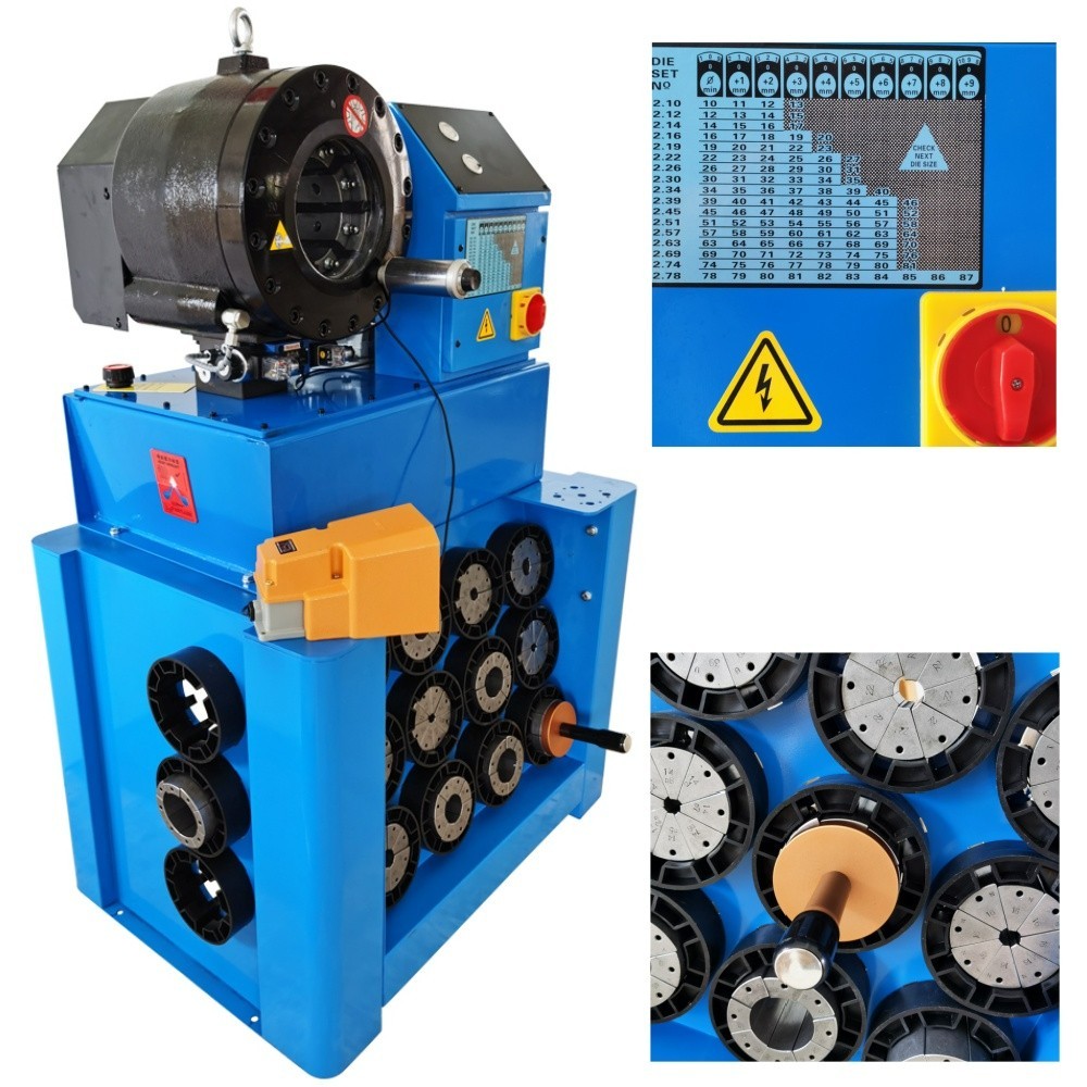Pipe Reducing Machine 0.55-2.72″Circular Tube Shrinking Machine Hose Clamping