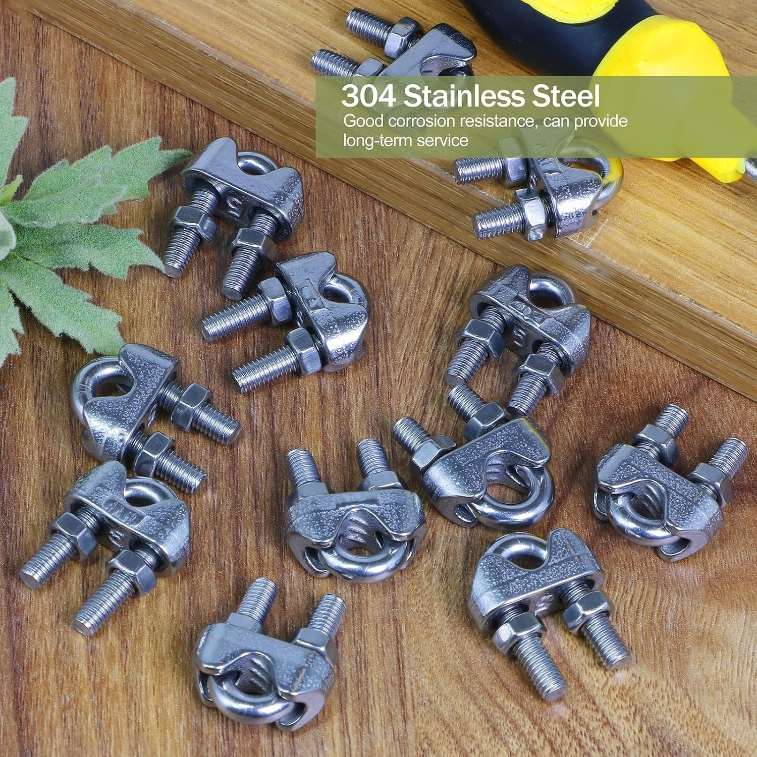 Versatile 4pcs M5 Wire Rope Clamps – 3/16 Inch Stainless Steel Cable Connectors