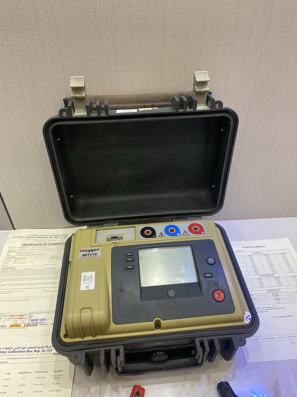 Megger MIT510 5KV Insulation Tester (Calibration 03-2026 To 03-2027)
