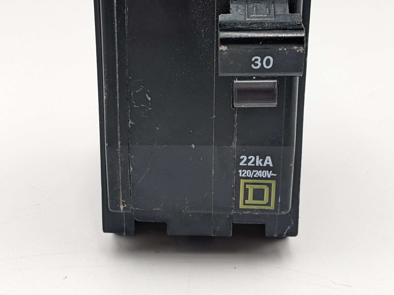 Square D QOB230VH Bolt-On Circuit Breaker 30A 240V 22kA 2P 1PH QOB Used 30 AMP